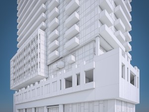 high-rise residential building 3D Модель