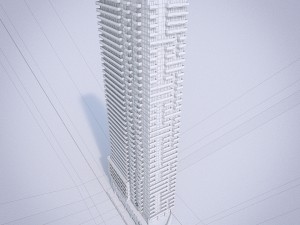 high-rise residential building 3D Модель