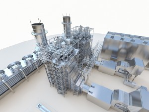 gas turbine plant Modelo 3D
