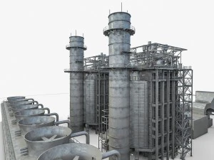 gas turbine plant 3D Model