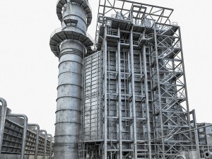 gas turbine plant Modelo 3D