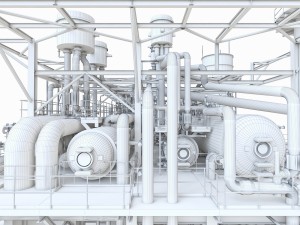 gas turbine plant Modelo 3D