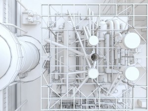 gas turbine plant Modelo 3D