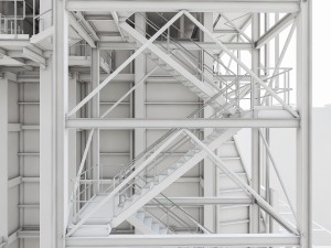 gas turbine plant Modelo 3D
