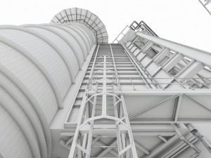 gas turbine plant Modelo 3D