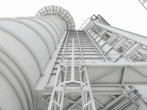 gas turbine plant 3D Model