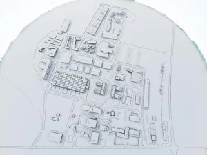 industrial factory warehouse complex 3D Model