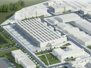 industrial factory warehouse complex 3D Model