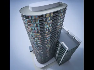 high-rise buildings collection 3D Model