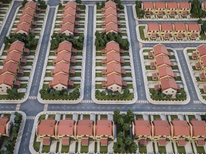 heighborhood 180 houses 3D 模型