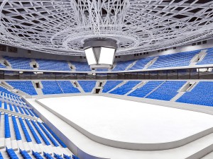 winter olympic stadium 13000 seats 3D Model
