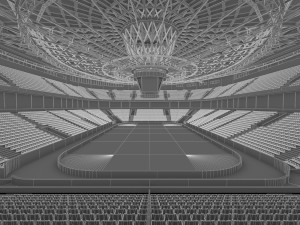 winter olympic stadium 13000 seats 3Dモデル