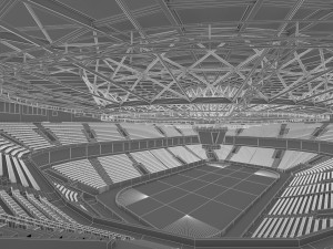 winter olympic stadium 13000 seats 3Dモデル
