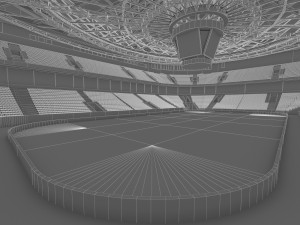 winter olympic stadium 13000 seats 3Dモデル