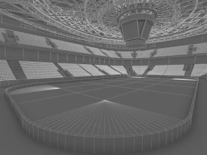 winter olympic stadium 13000 seats 3D Model