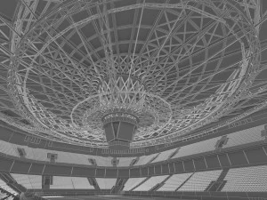 winter olympic stadium 13000 seats 3D Model