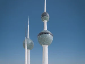 gulf skyscrapers set 3D Model
