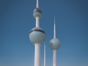 gulf skyscrapers set Modelo 3D