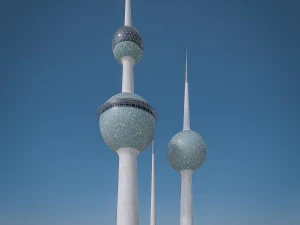 gulf skyscrapers set 3D Model