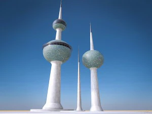 gulf skyscrapers set 3D Model
