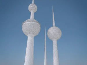 gulf skyscrapers set 3D Model