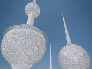 gulf skyscrapers set 3D Model