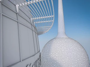 gulf skyscrapers set 3D Model