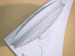 gulf skyscrapers set 3D Model
