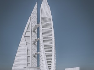 gulf skyscrapers set Modelo 3D
