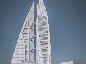 gulf skyscrapers set 3D Model