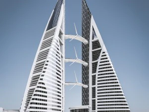 gulf skyscrapers set 3D Model