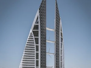 gulf skyscrapers set 3D Model