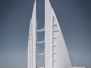 gulf skyscrapers set Modelo 3D