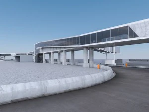 port terminal 3D Model