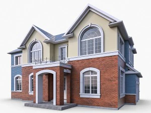 cottage house collection 3D Model
