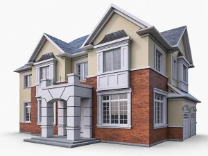 cottage house collection 3D Model