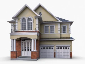 cottage house collection 3D Model