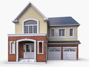 cottage house collection 3D Model