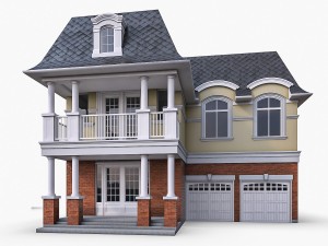 cottage house collection 3D 모델