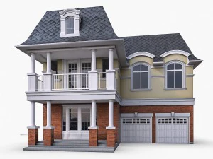 cottage house collection 3D Model