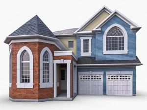 cottage house collection 3D Model