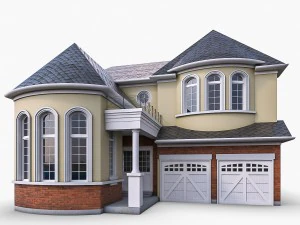 cottage house collection 3D Model