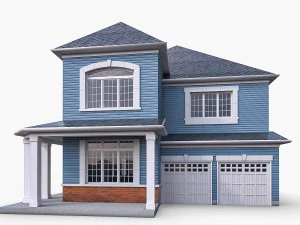 cottage house collection 3D Model