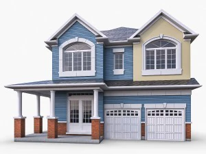 cottage house collection 3D Model