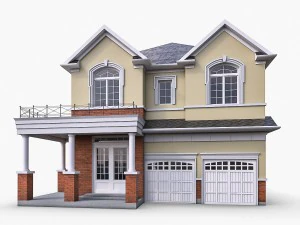 cottage house collection 3D Model