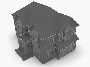 cottage house collection 3D 모델