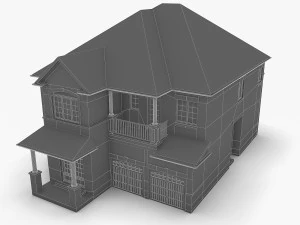 cottage house collection 3D Model