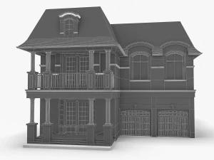 cottage house collection 3D Model