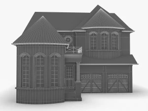 cottage house collection 3D Model