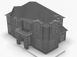 cottage house collection 3D 모델
